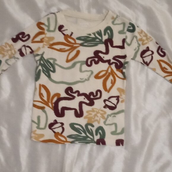 Carter's boy's top size3T/3A long sleeves animal design kidcore fun school wear - Picture 1 of 5